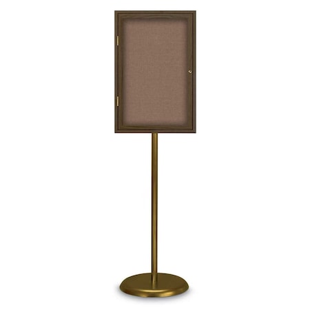 United Visual Products Corkboard, Triple Door, Radius Frame, 96x48", Black/Amethyst UV7006-BLACK-AMETHY